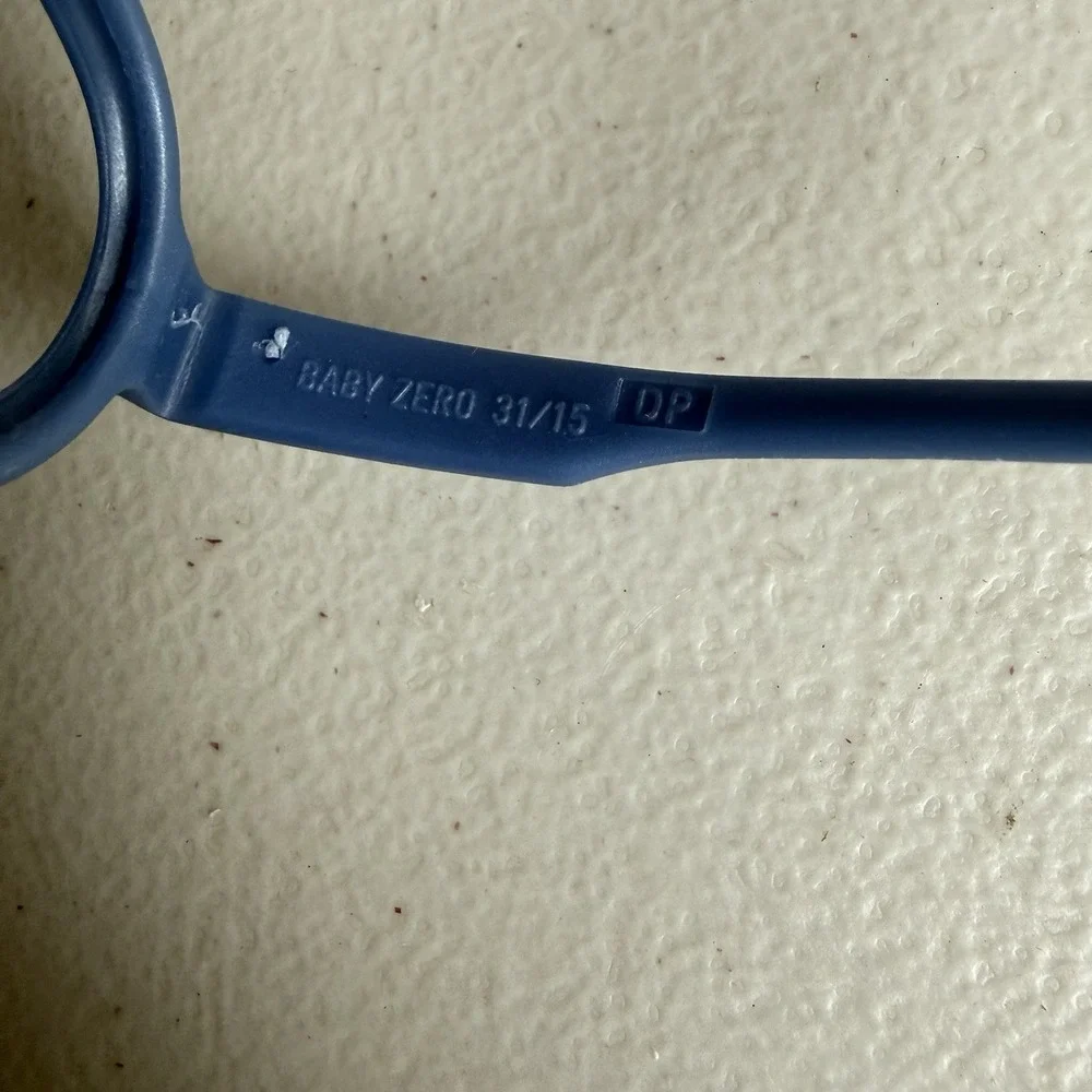MIRAFLEX Baby Zero Blue Frames Eyeglasses‎ 31-15 Sample Made In Italy